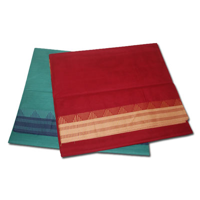 "Village cotton sarees MSLS-69 n MSLS- 70(Without Blouse) (2 Sarees) - Click here to View more details about this Product